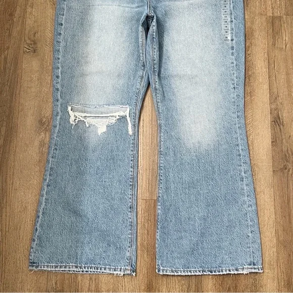 American Eagle Outfitters Blue Flare Wide Leg Jeans - Picture 9 of 12